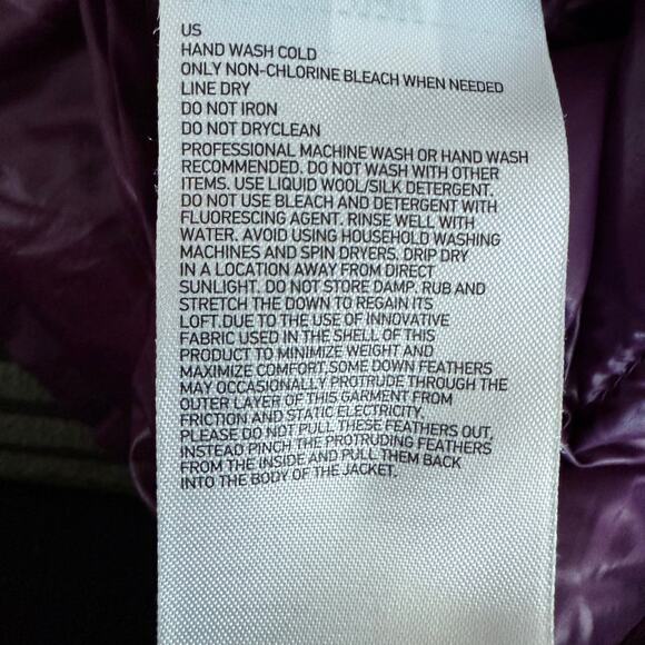 Uniqlo Ultra Light Down Zip Jacket Puffer Coat Pockets Purple Size XS NWOT - Picture 10 of 12